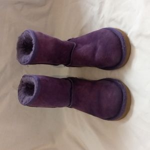 Purple Ugg girls size 2 with purple gymboree coat size 7-8